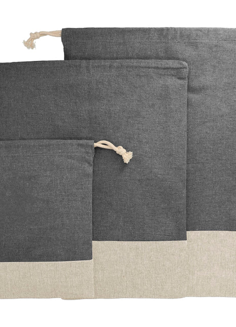Split Recycled 3pc Travel Pouch Set