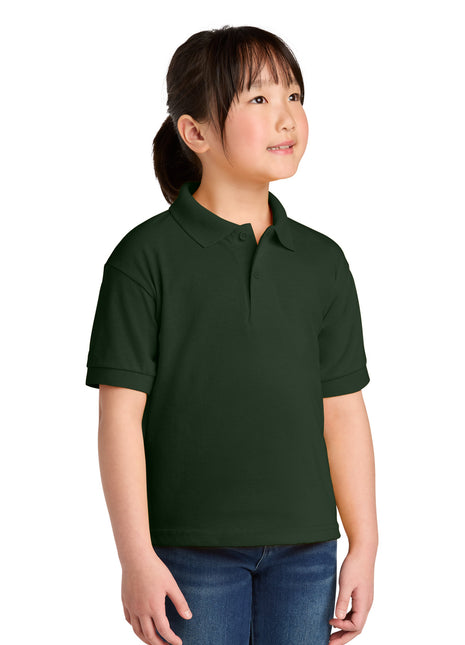 Gildan® Youth DryBlend® 6-Ounce Jersey Knit Sport Shirt. 8800B - Forest Green | Gildan