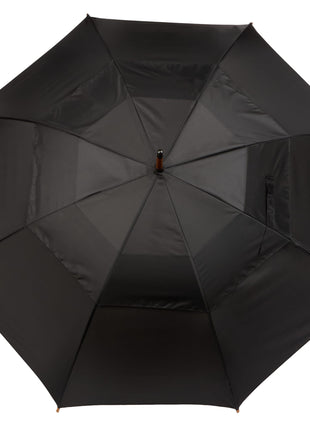 48" London Fog Auto Fashion Stick Umbrella - Black | London Fog