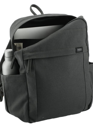 Terra Thread Fairtrade Earth 15" Computer Backpck - Charcoal | Terra Thread