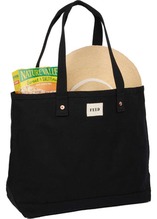 FEED Organic Cotton Weekend Tote - Black | Feed