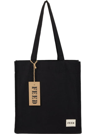 FEED Organic Cotton Book Tote - Black | Feed
