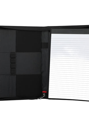 Wenger Recycled Tech Zippered Padfolio - Black | Wenger