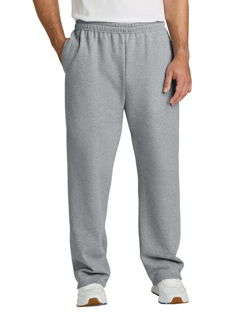 Jerzees® NuBlend® Open Bottom Pant with Pockets. 974MP - Athletic Heather | Jerzees