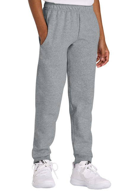 Jerzees® Youth NuBlend® Jogger Sweatpant 975B - Athletic Heather | Jerzees