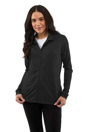 DARA Knit Full Zip - Women's - Black | Elevate