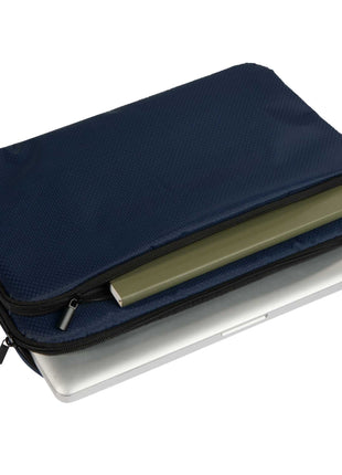 Diamond Ripstop Recycled 15" Laptop Sleeve - Navy | PromoEO