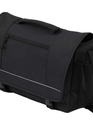 Classic Recycled Messenger Bag - Black | PromoEO