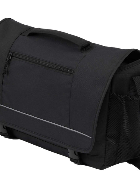 Classic Recycled Messenger Bag - Black | PromoEO