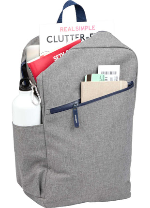 Angle Recycled 15" Laptop Backpack - Gray | PromoEO