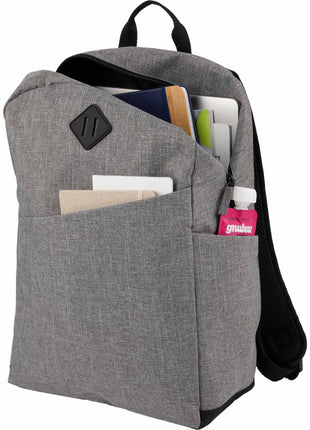 Forrest Recycled 15" Computer Backpack - Gray | PromoEO