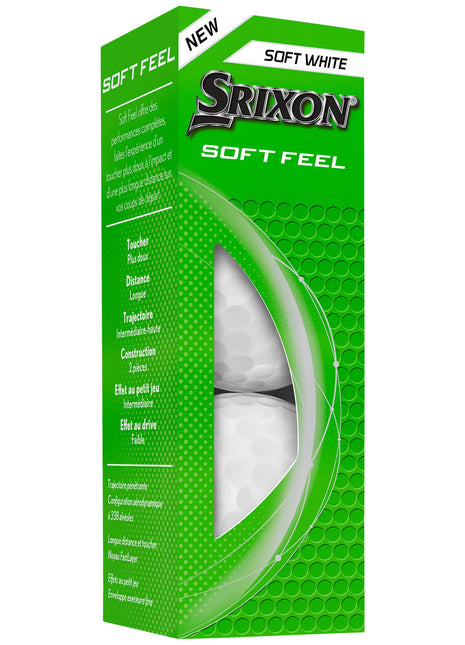 Srixon Soft Feel Golf Balls - 3 Pack - White | SRIXON