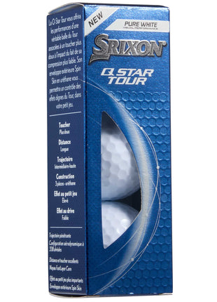 Srixon Q-STAR TOUR Golf Balls - 3 Pack - White | SRIXON