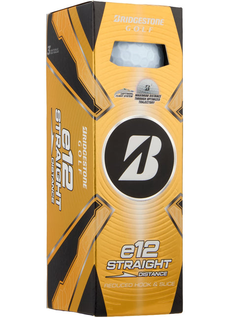 Bridgestone E12 Straight Golf Balls - 3 Pack