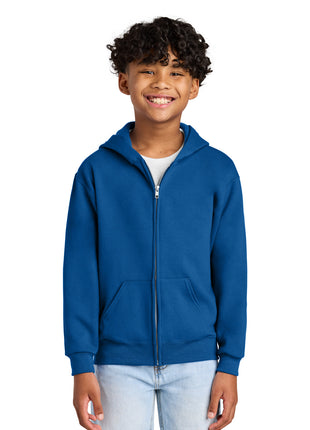 Jerzees® - Youth NuBlend® Full-Zip Hooded Sweatshirt.  993B - Royal | Jerzees