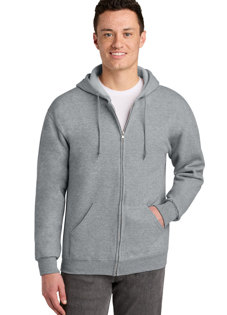 Jerzees® - NuBlend® Full-Zip Hooded Sweatshirt.  993M - Athletic Heather | Jerzees