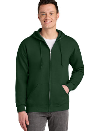 Jerzees® - NuBlend® Full-Zip Hooded Sweatshirt.  993M - Forest Green | Jerzees