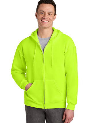Jerzees® - NuBlend® Full-Zip Hooded Sweatshirt.  993M - Safety Green | Jerzees