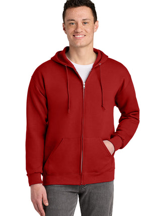 Jerzees® - NuBlend® Full-Zip Hooded Sweatshirt.  993M - True Red | Jerzees