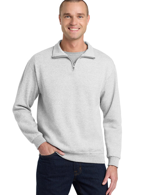 Jerzees® - NuBlend® 1/4-Zip Cadet Collar Sweatshirt. 995M - Ash | Jerzees