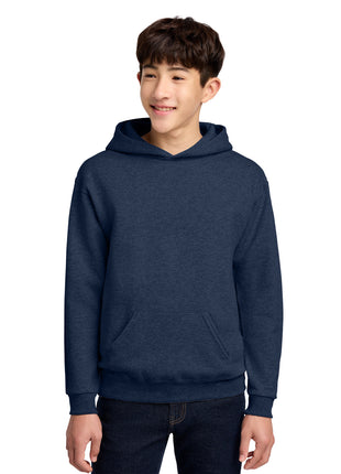 Jerzees® - Youth NuBlend® Pullover Hooded Sweatshirt.  996Y - Vintage Heather Navy | Jerzees