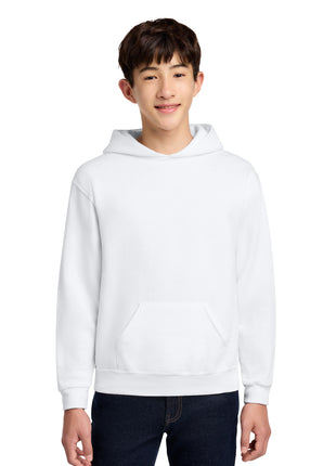 Jerzees® - Youth NuBlend® Pullover Hooded Sweatshirt.  996Y - White | Jerzees