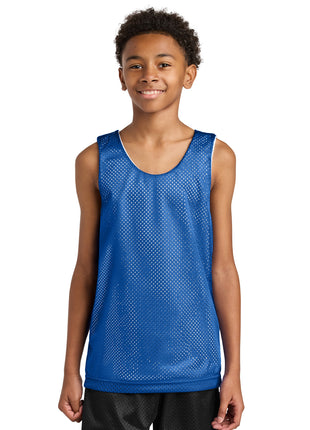 A4 Sprint Youth Reversible Mesh Tank A4N2206 - Royal/ White | A4