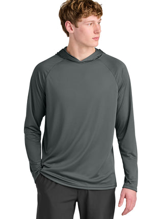 A4 Cooling Performance Long Sleeve Hooded Tee A4N3409 - Graphite | A4