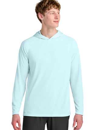 A4 Cooling Performance Long Sleeve Hooded Tee A4N3409 - Pastel Blue | A4