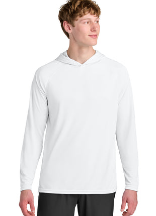 A4 Cooling Performance Long Sleeve Hooded Tee A4N3409 - White | A4