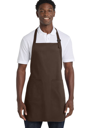 Port Authority® Full-Length Apron with Pockets.  A500 - Coffee Bean | Port Authority