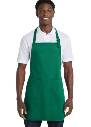 Port Authority® Full-Length Apron with Pockets.  A500 - Kelly Green | Port Authority