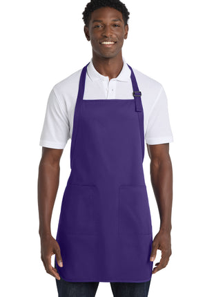 Port Authority® Full-Length Apron with Pockets.  A500 - Prism Purple | Port Authority