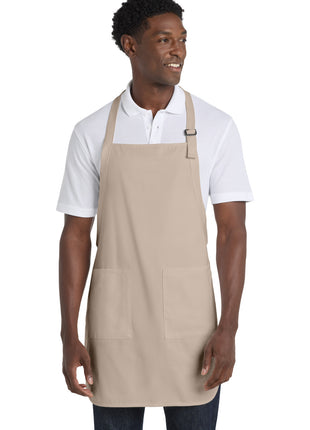Port Authority® Full-Length Apron with Pockets.  A500 - Stone | Port Authority