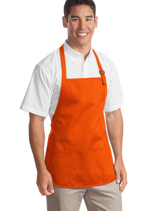 Port Authority® Medium-Length Apron with Pouch Pockets.  A510 - Orange | Port Authority