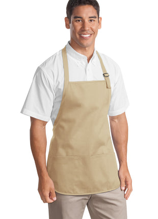 Port Authority® Medium-Length Apron with Pouch Pockets.  A510 - Stone | Port Authority