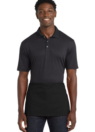 Port Authority® Waist Apron with Pockets.  A515 - Black | Port Authority