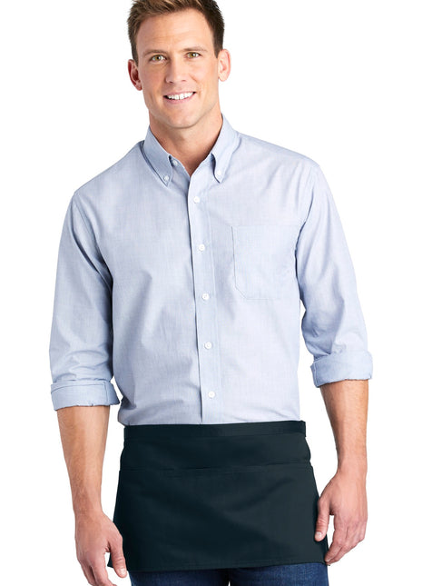 Port Authority ® Three-Pocket Waist Apron. A602 - Navy | Port Authority