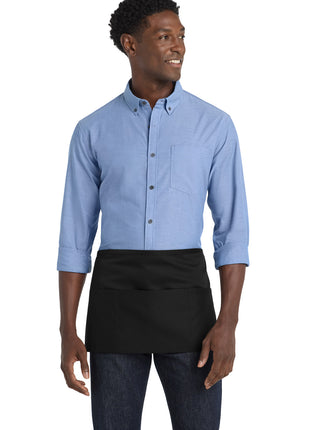 Port Authority® Easy Care Waist Apron with Stain Release. A702 - Black | Port Authority