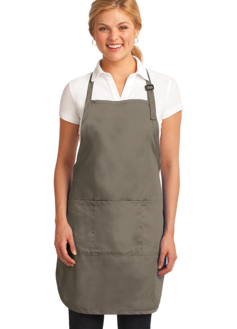 Port Authority® Easy Care Full-Length Apron with Stain Release. A703 - Khaki | Port Authority
