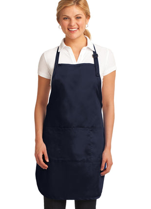 Port Authority® Easy Care Full-Length Apron with Stain Release. A703 - Navy | Port Authority