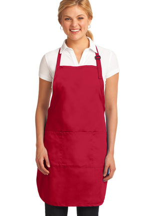Port Authority® Easy Care Full-Length Apron with Stain Release. A703 - Red | Port Authority