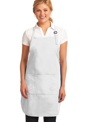 Port Authority® Easy Care Full-Length Apron with Stain Release. A703 - White | Port Authority