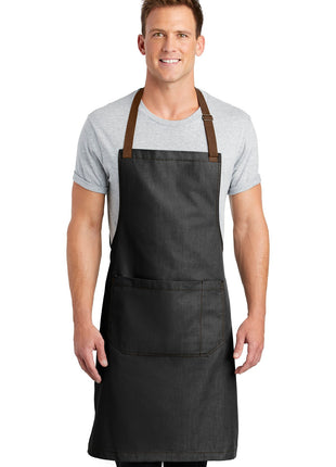 Port Authority ® Market Full-Length Bib Apron. A800 - Dark Midnight | Port Authority