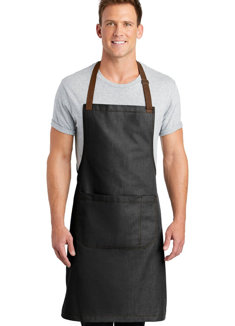 Port Authority ® Market Full-Length Bib Apron. A800 - Dark Midnight | Port Authority