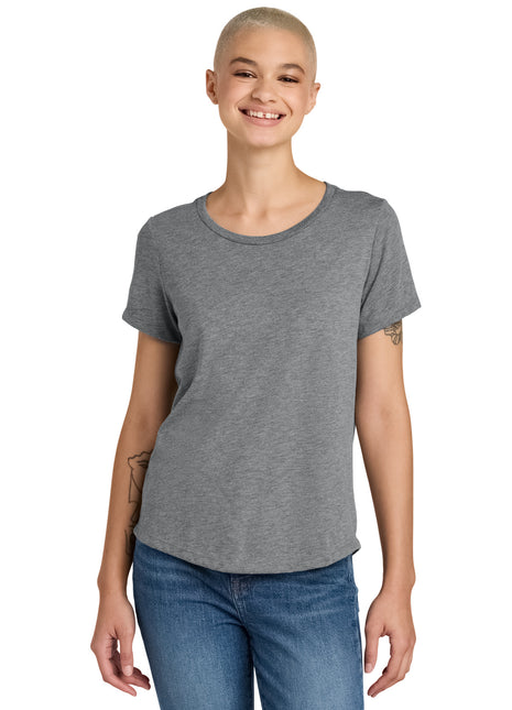 Allmade® Women's Relaxed Tri-Blend Scoop Neck Tee AL2015 - Aluminum Grey | AllMade