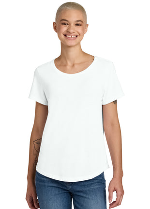 Allmade® Women's Relaxed Tri-Blend Scoop Neck Tee AL2015 - Fairly White | AllMade