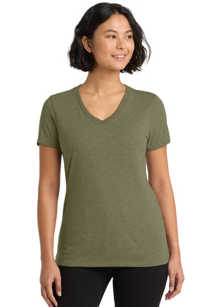 Allmade ® Women's Tri-Blend V-Neck Tee AL2018 - Olive You Green | AllMade