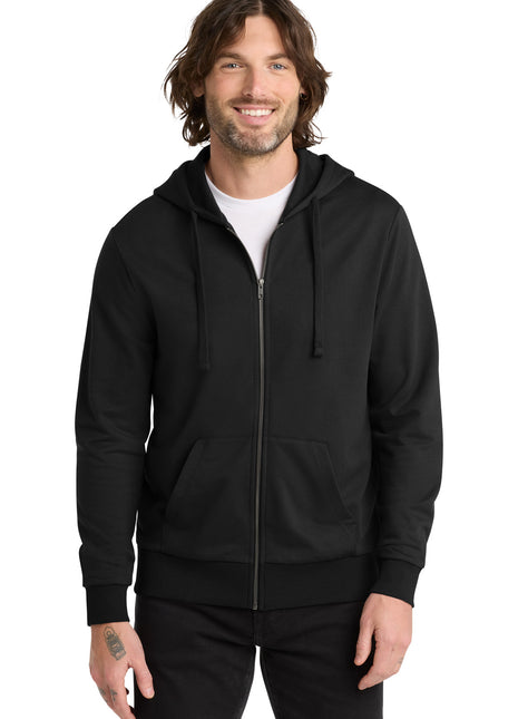 Allmade® Unisex Organic French Terry Full-Zip Hoodie AL4002 - Deep Black | AllMade