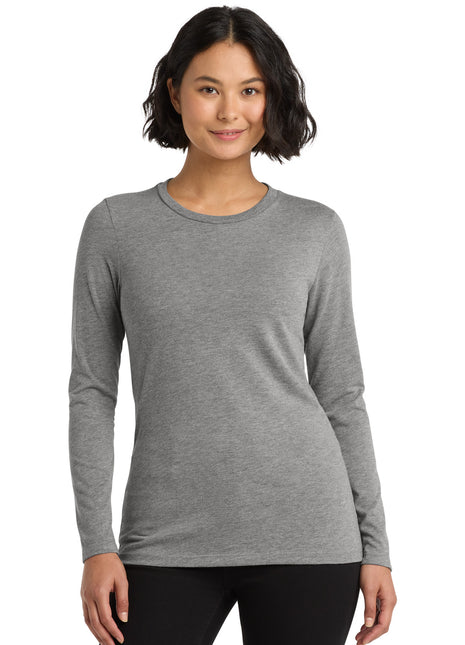 Allmade ®  Women's Tri-Blend Long Sleeve Tee AL6008 - Aluminum Grey | AllMade